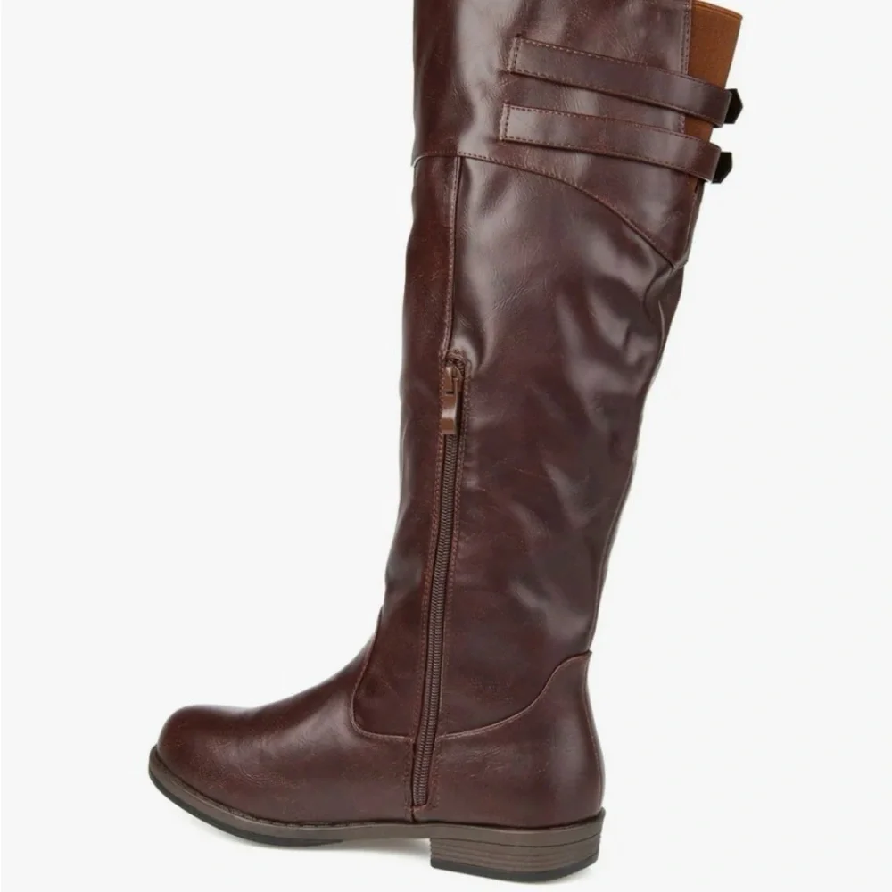 New Journee Collection Women's Tori Wide Calf Knee High Riding Boots size 9